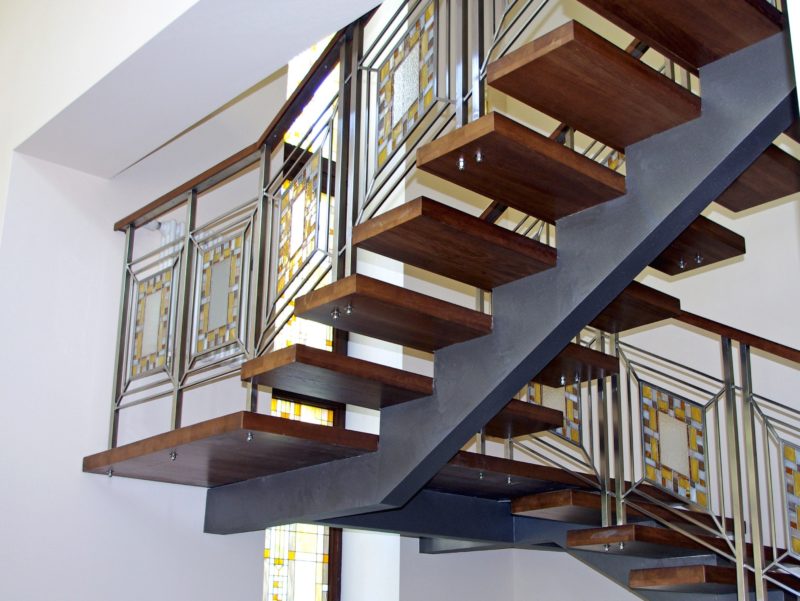 лестницы на второй этаж в частном доме 