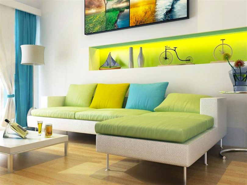 Сочетание цветов в интерьере