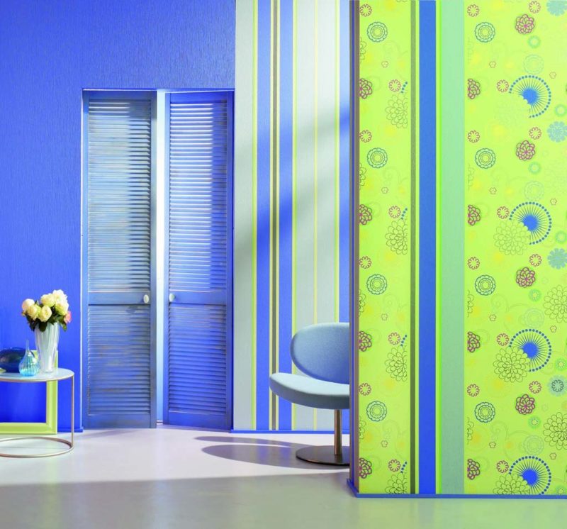 Комбинирование обоев двух цветов