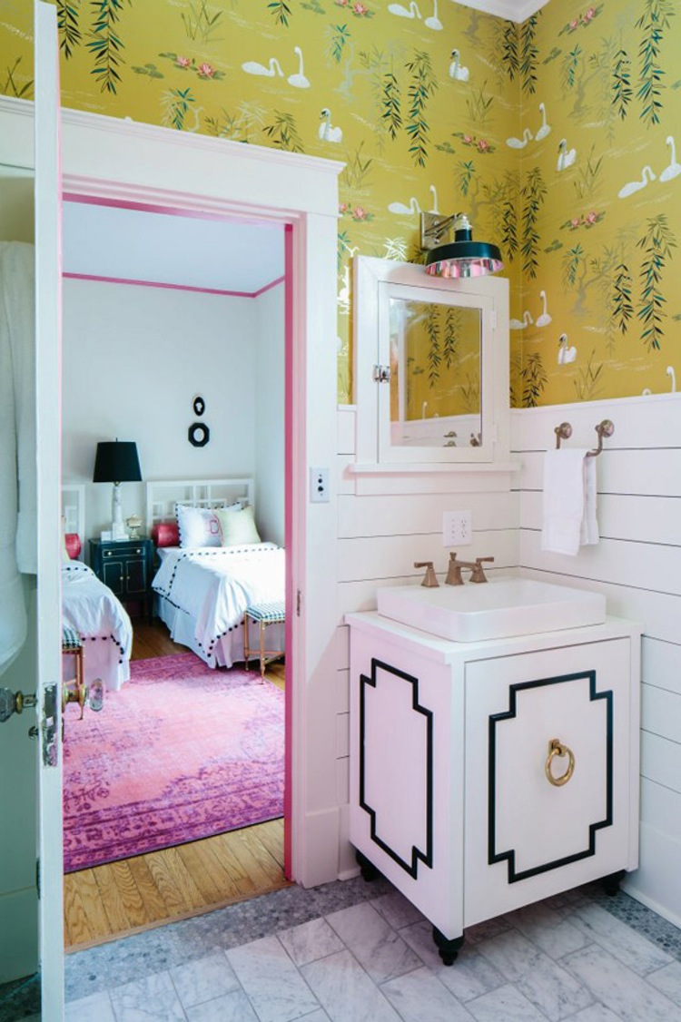 Комбинирование обоев двух цветов