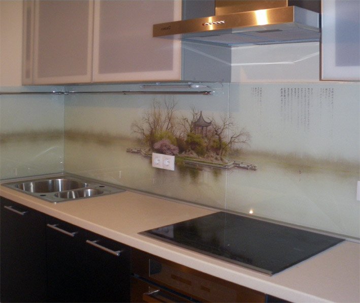 фартук для кухни из пластика