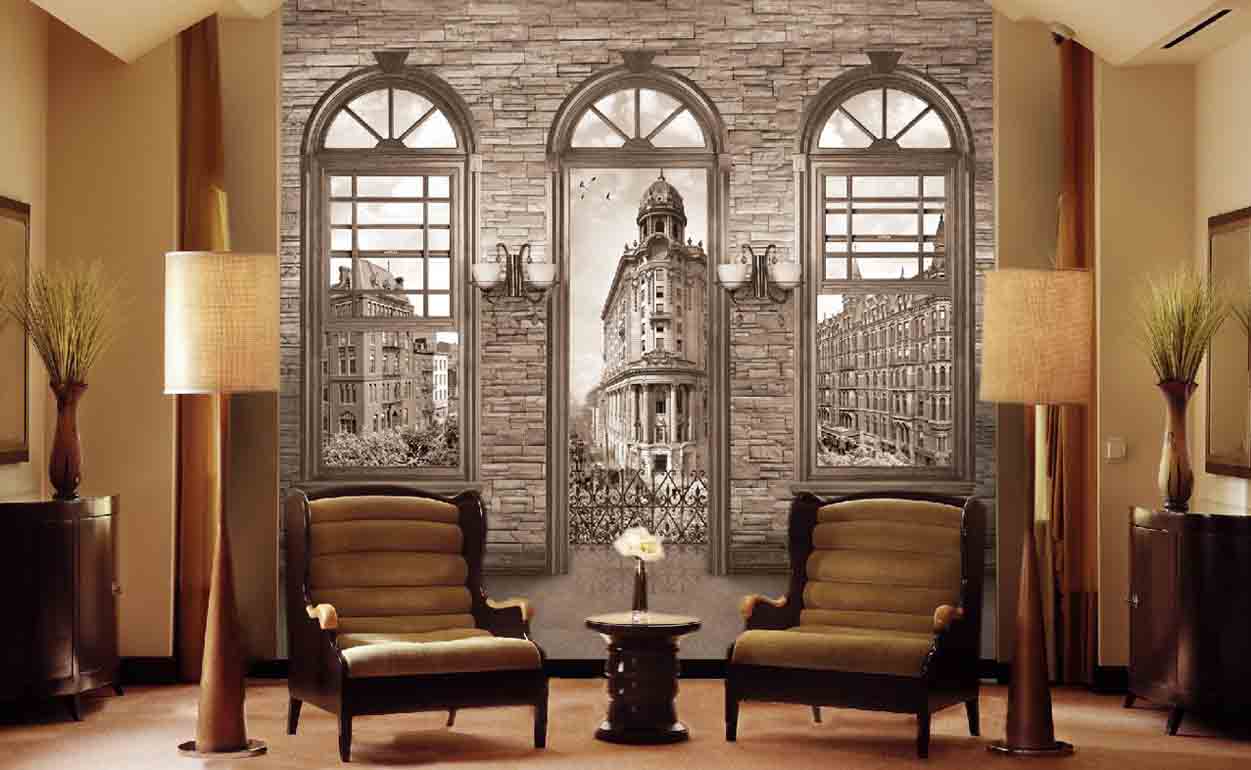 Фотообои в интерьере