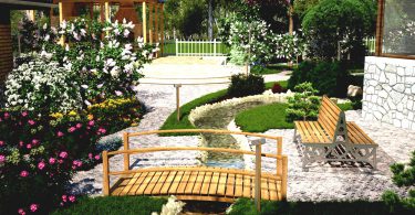 дизайн ландшафта частного дома