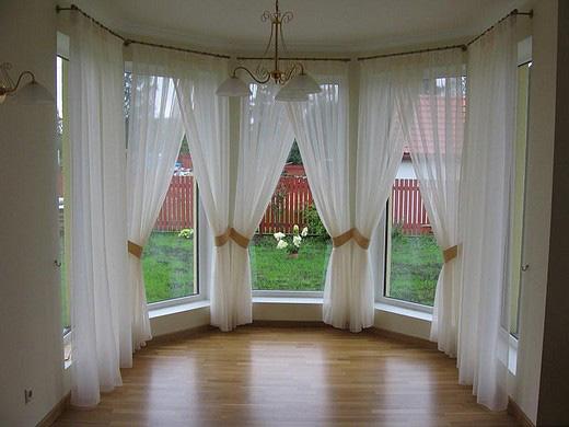 Шторы для углового окна