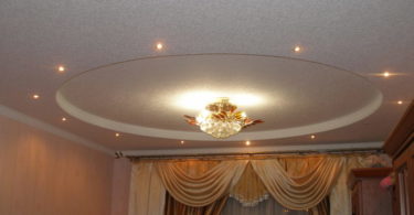 потолок из гипсокартона в квартире