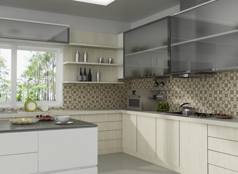 Дизайн интерьера: мозаика на кухне