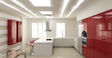 Двухуровневый потолок в гостиную