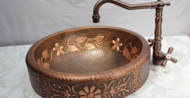 накладная раковина в ванную из металла