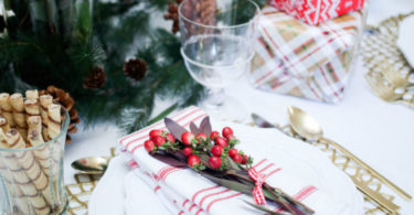 оформление стола к новому году