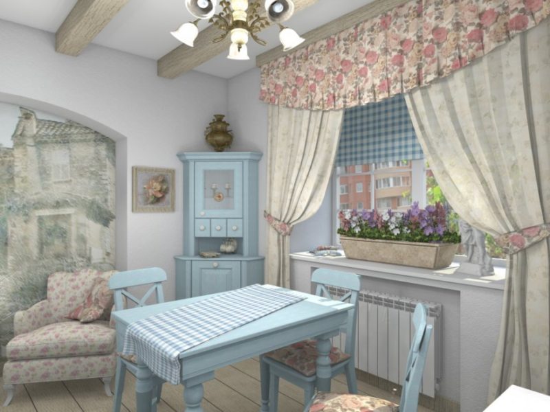 Шторы в стиле прованс