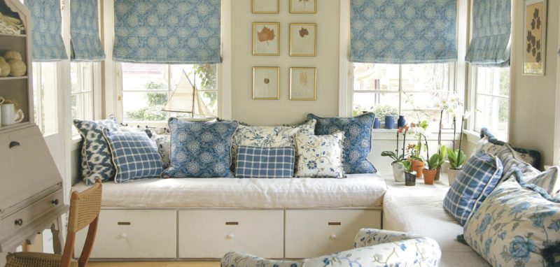 Стиль прованс: шторы из хлопка