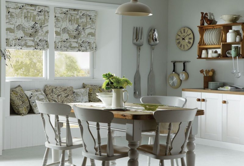 Слиль прованс: рекрая кухня и выбор штор