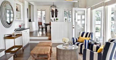 крашеная вагонка в интерьере вертикально